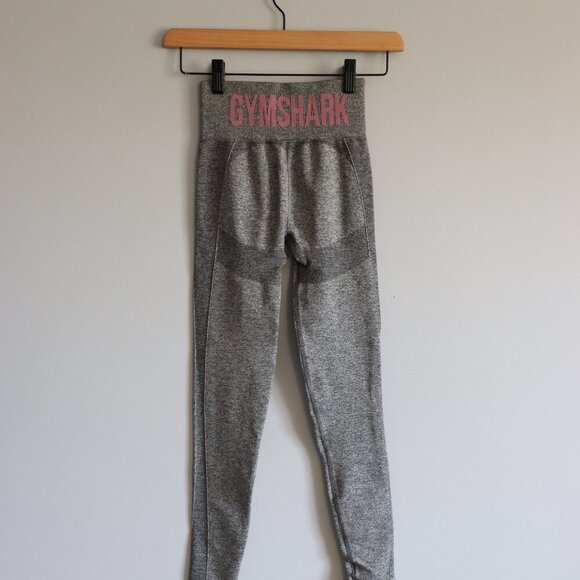 Gymshark Women's Grey Sz XXS Flex Seamless High Rise Stretch Skinny Leggings - Picture 2 of 9
